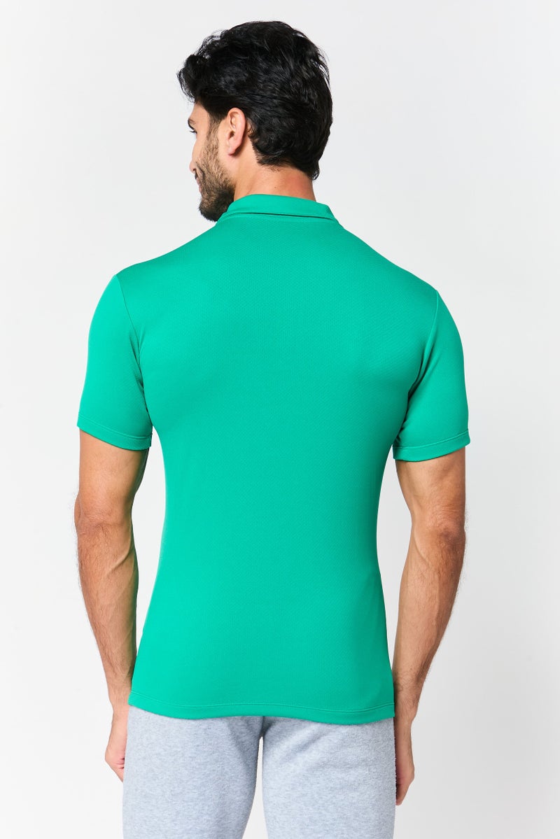 PUMA Men Sportswear Fit Short Sleeve Outdoor Polo Shirt, Green - Image 2